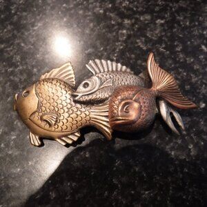 Vintage Metal Fish French Barrette